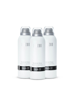 Janzen Deodorant Spray Black 22 3-pack