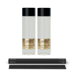 Janzen Home Fragrance Refill Euphoria 2-pack Incl. Gratis Sticks - 2x200ml