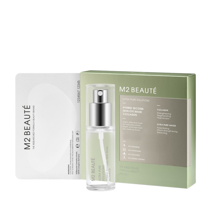M2 Beauté Hybrid Second Skin Eye Mask Collagen