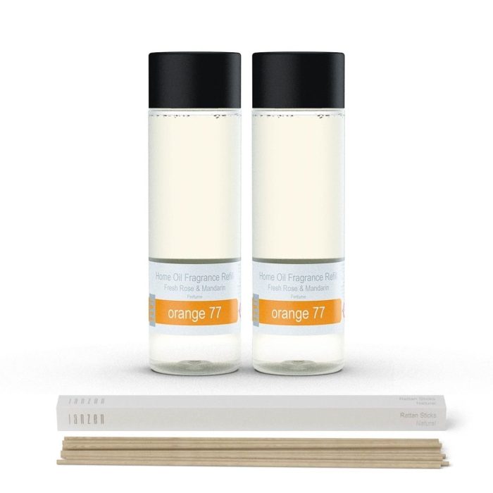 Janzen Home Fragrance Refill Orange 77 2-pack Incl. Gratis Sticks - 2x200ml