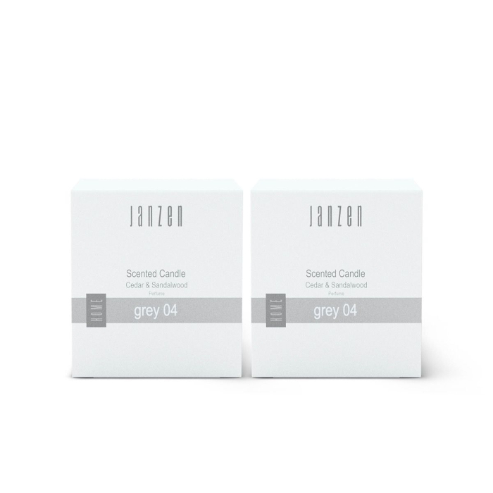 Janzen Scented Candle Grey 04 2-pack