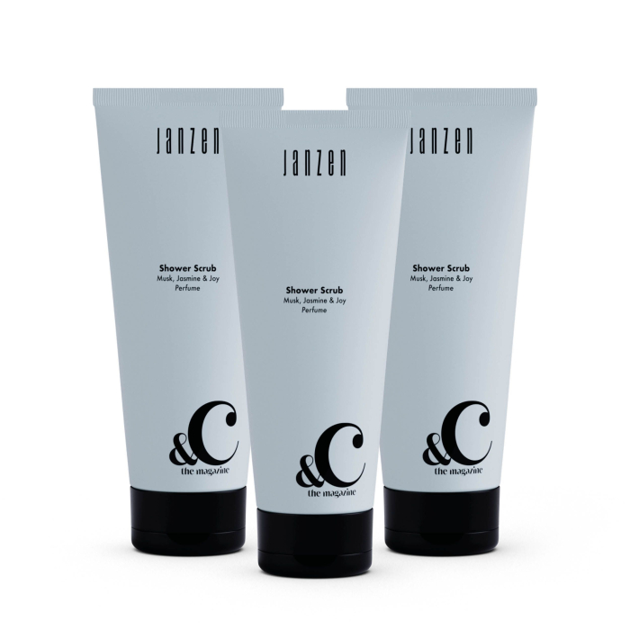 Janzen Shower Scrub &C Musk Jasmine & Joy 3-pack - 3x200ml