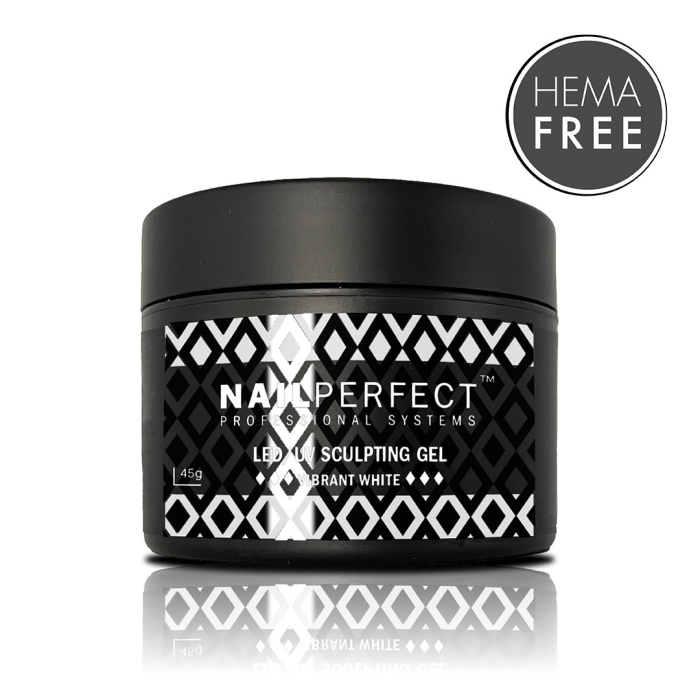NailPerfect LED/UV Sculpting Gel Vibrant White - 45gr