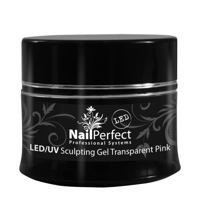 NailPerfect LED/UV Sculpting Gel Transparent Pink - 14gr