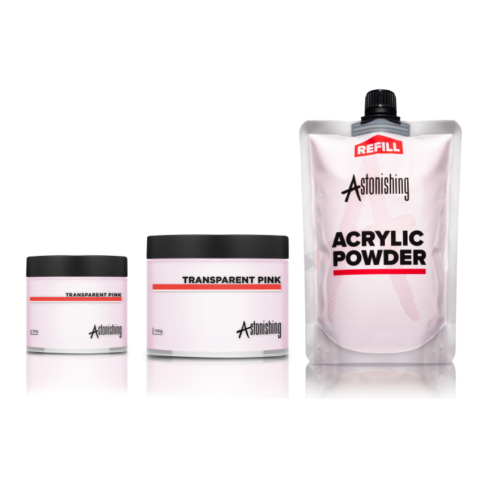 Astonishing Gelosophy Acrylic Powder Transparent Pink - 25g